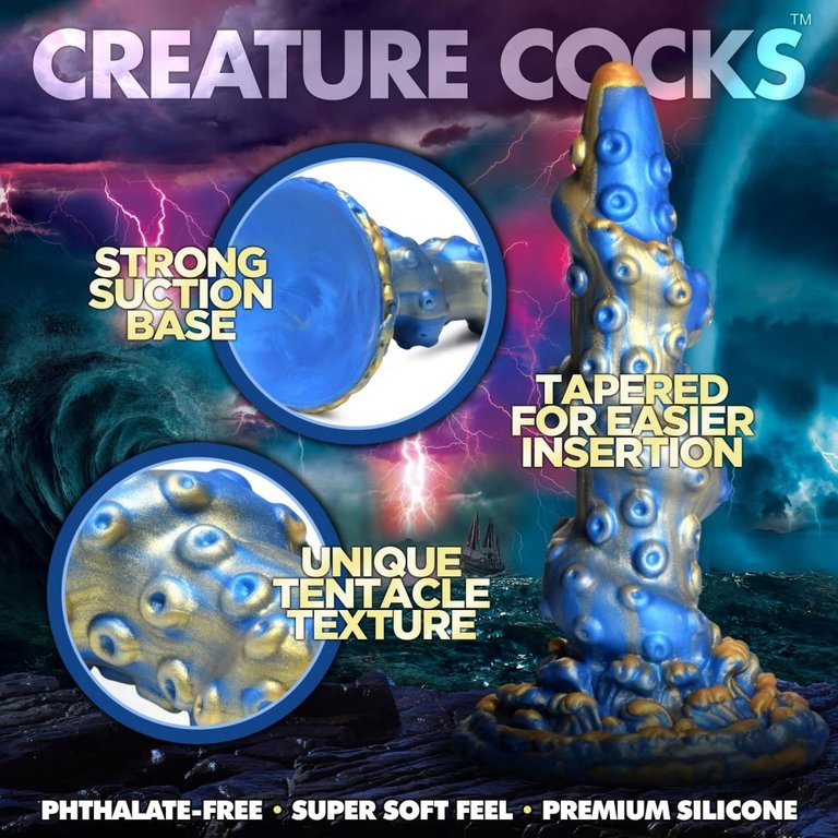 XR Brand Creature Cocks - Lord Kraken Tentacled Silicone Dildo