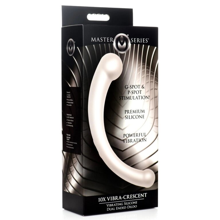 XR Brand Vibra-Crescent Silicone Dual Ended Dildo