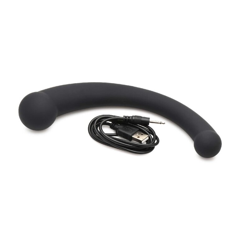 XR Brand Vibra-Crescent Silicone Dual Ended Dildo