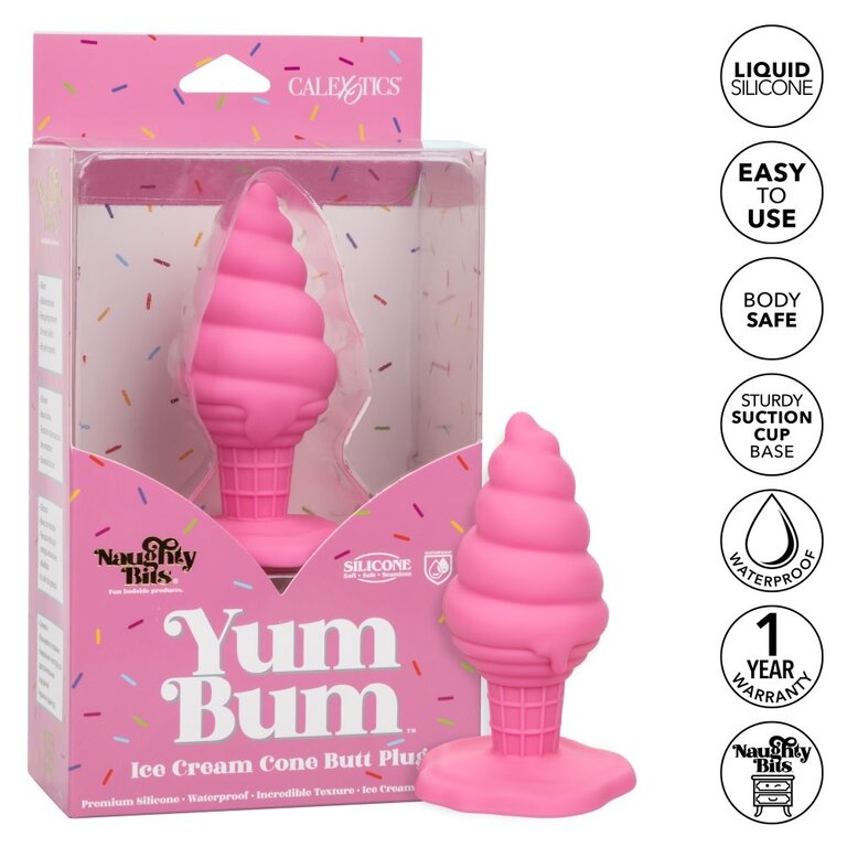 CalExotic Naughty Bits Yum Bum Ice Cream Cone Butt Plug
