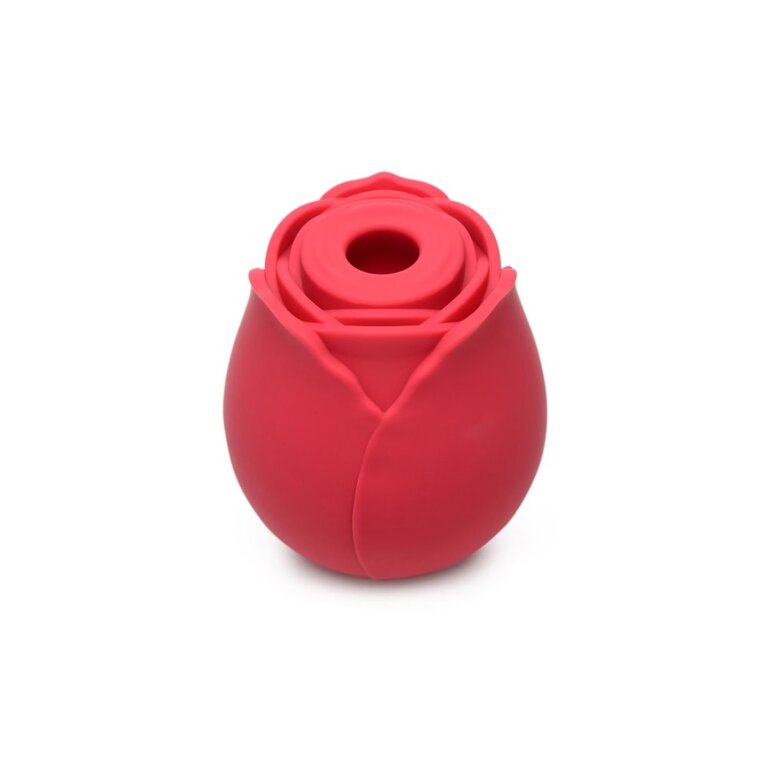 XR Brand The Rose Bloomgasm Suction Vibrator - Red