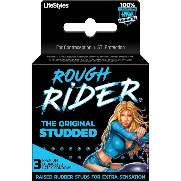 Rough Rider Studded Condom 3-pack
