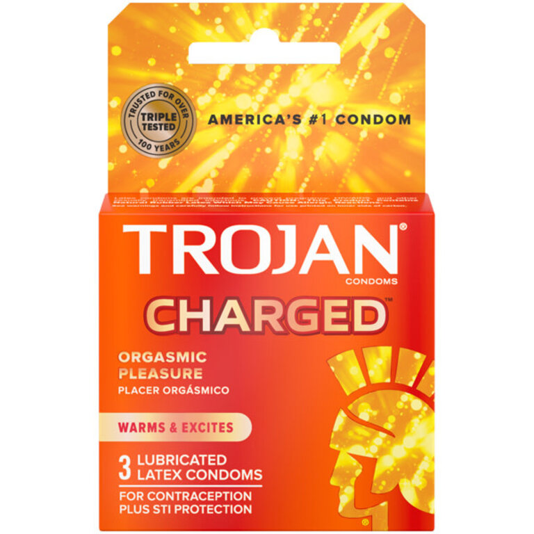 Trojan Intensified Charge Condom 3-pack