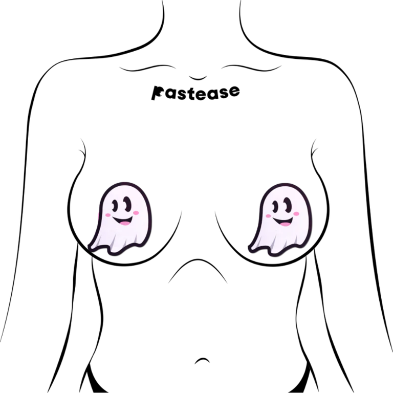 Pastease Cute White Ghost Pasties