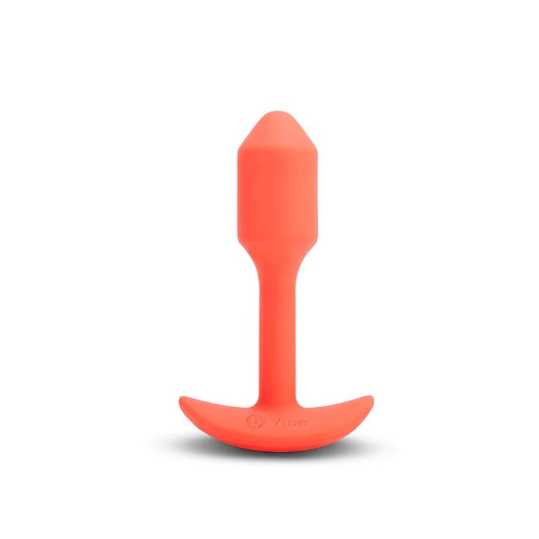 b-Vibe b-Vibe Vibrating Snug Plug - Small Orange