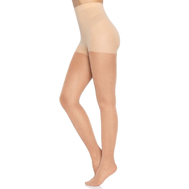 Leg Avenue Rose Gold Shimmer Lurex Tights - One Size Fits Most