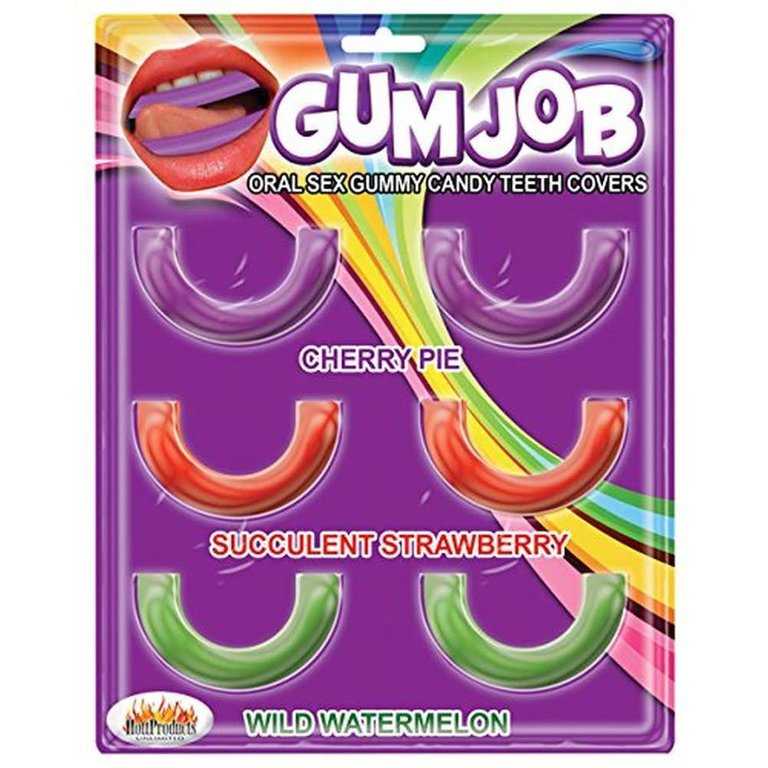 Hott Products Gum Job Oral Sex Candy Teeth  Covers - 6 Pack