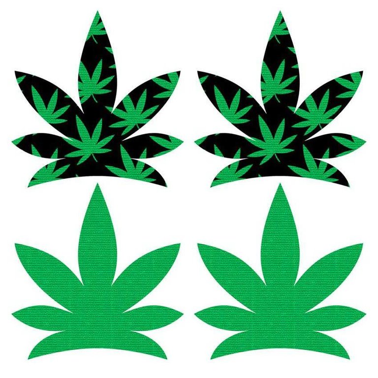 XGen Up In Smoke Pot Leaf Pasties