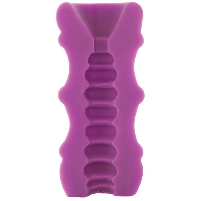 Doc Johnson Mood Ultraskyn Ribbed Stroker - Purple