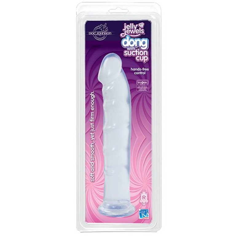 Doc Johnson Jelly Jewels - Dong Suction Cup - Clear