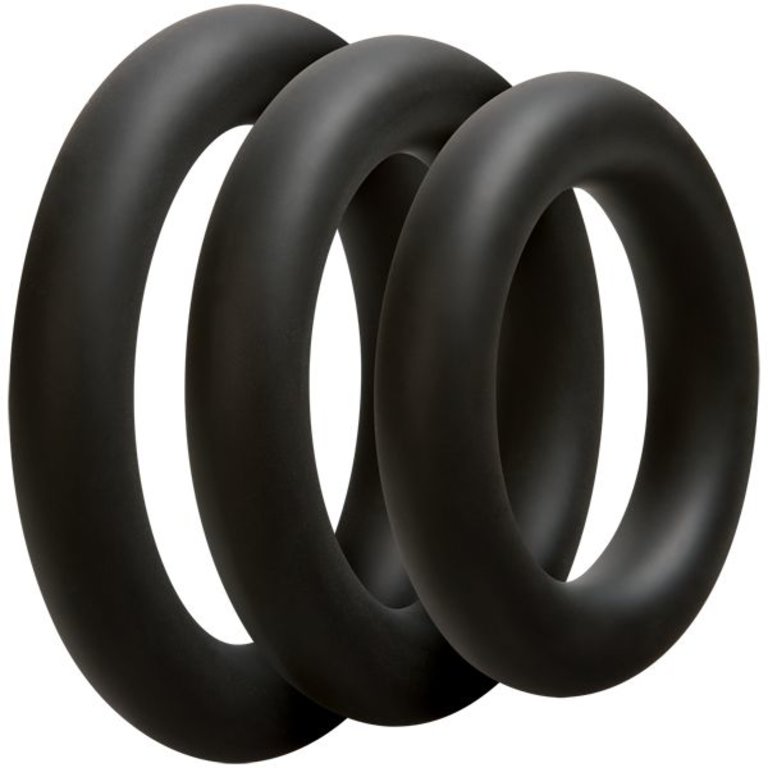 Doc Johnson Optimale 3 C-Ring Set - Thick - Black