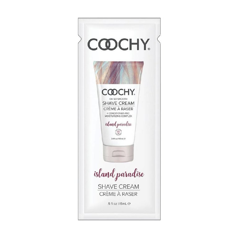 Coochy Shave Cream - Island Paradise-  15 ml Foil