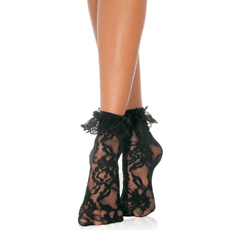 Leg Avenue Lace Anklets With Ruffle