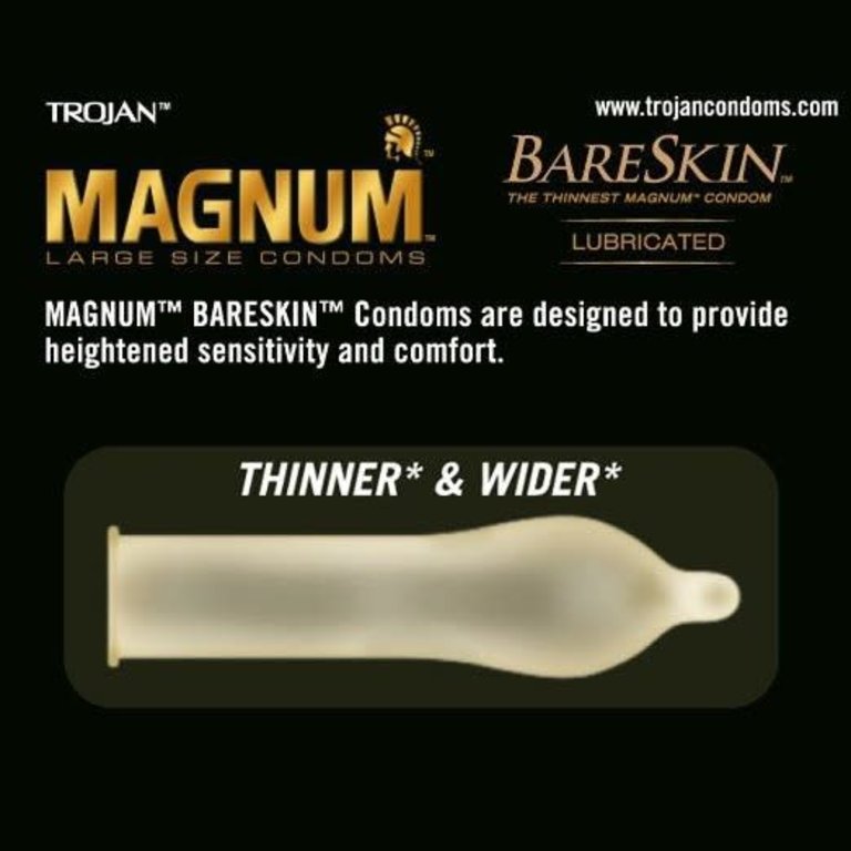 Trojan Magnum Bareskin Condom 3-pack