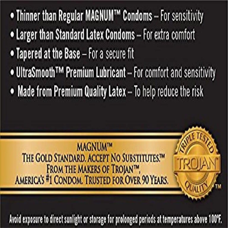 Trojan Magnum Thin Condom 12-pack