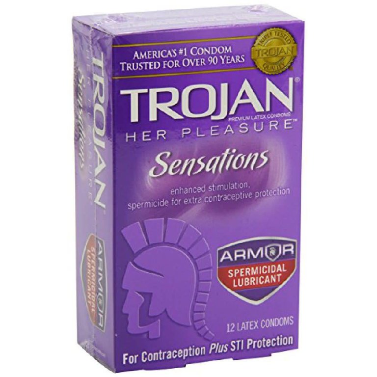 Trojan Her Pleasure Sensations Spermicidal 12-pack