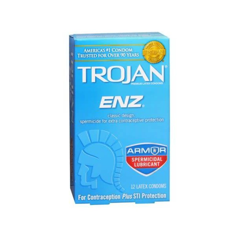 Trojan ENZ Spermicidal Condom 12-pack