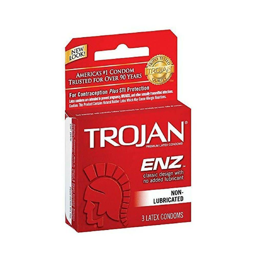 Trojan Enz Non-Lubricated condoms are some of the few condoms available wit...