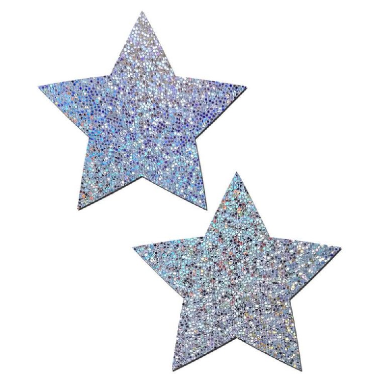 Pastease Silver Glitter Star Pasties