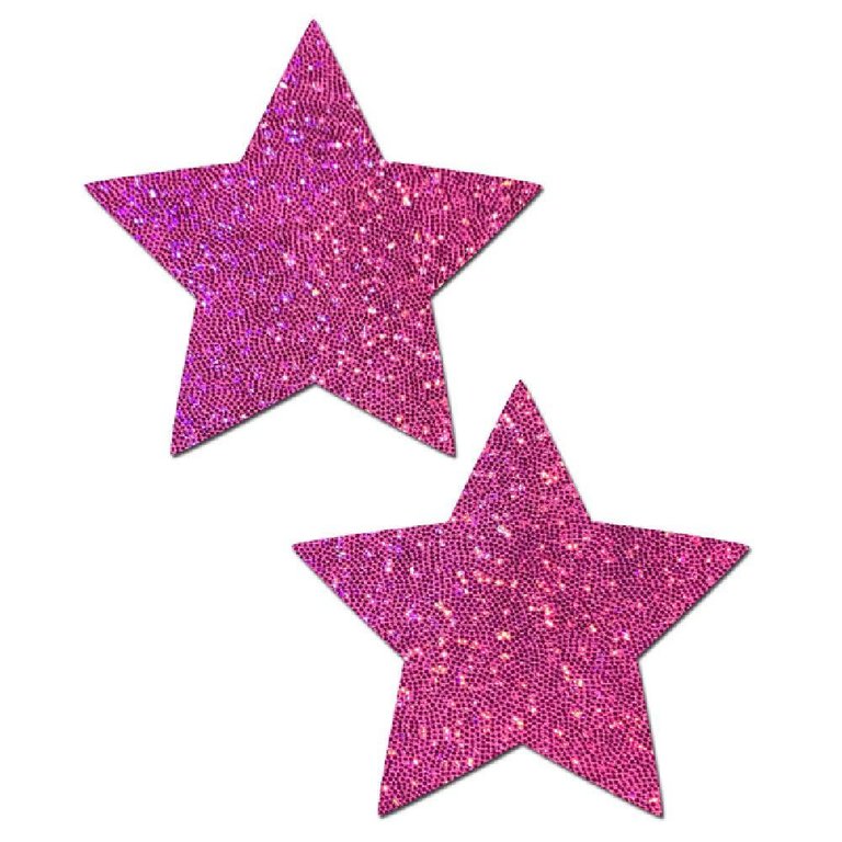 Pastease Hot Pink Glittering Star Pasties