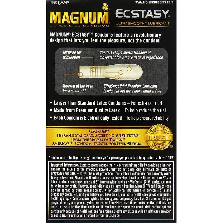 Trojan Magnum Ecstasy Condom 10-pack