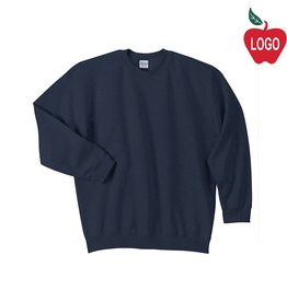 Embroidered Navy Crewneck Sweatshirt #18000-1840