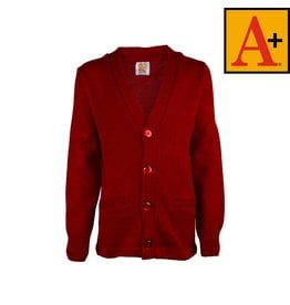 School Apparel Lipstick Red Cardigan Sweater #6300