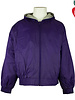 Embroidered Purple Hooded Nylon Jacket #53402/A3281