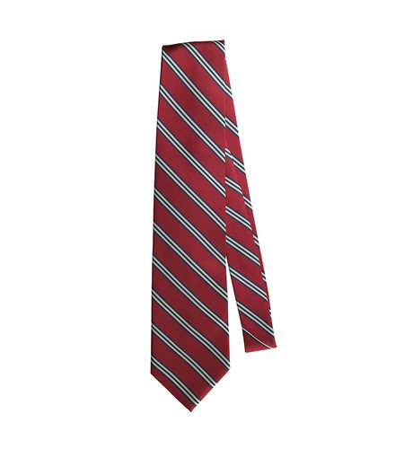 EE Dee Trim Red / Navy / White Striped Tie (48 inch)