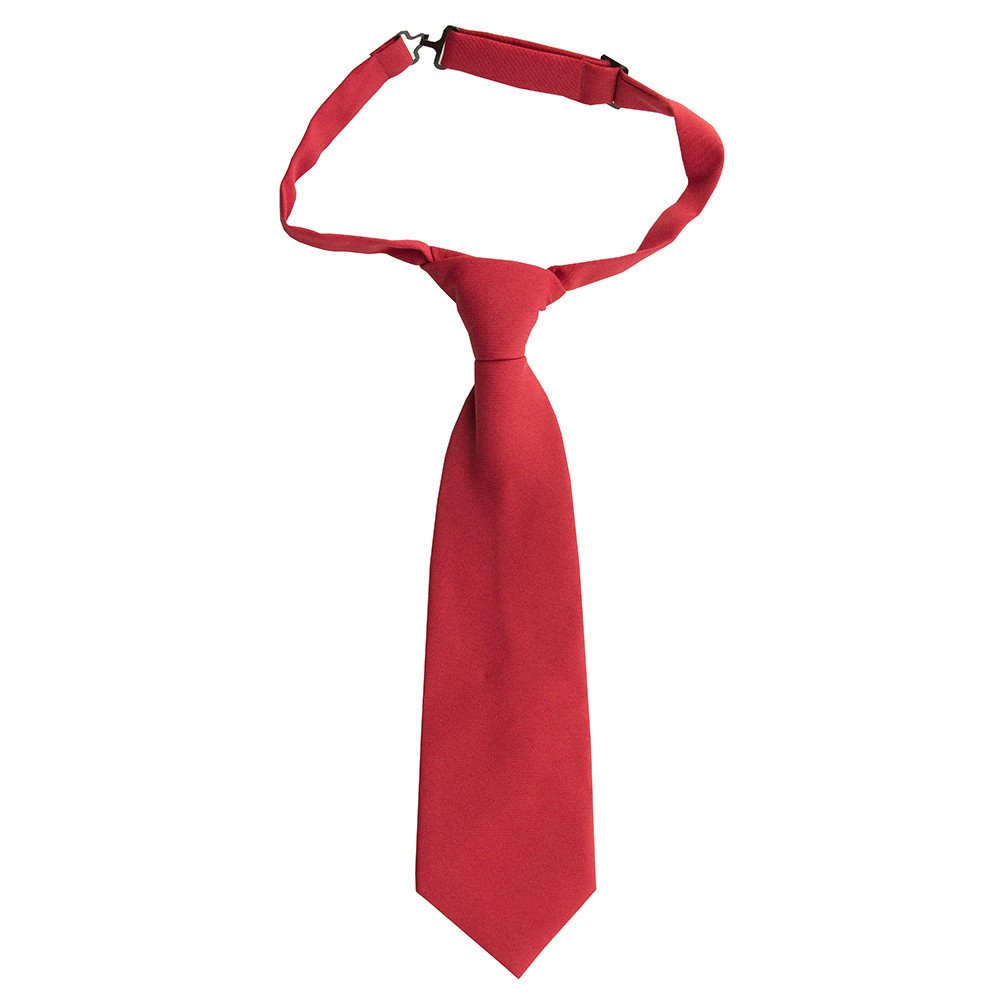 Red Pre-tied Tie #FBE41 - Merry Mart Uniforms
