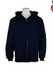 Russell Navy Blue Zip Hooded Sweatshirt #997