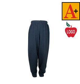 Heat Press Navy Blue Hemmed Sweatpants #6146-1807