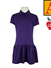 Heat Press Purple Short Sleeve Knit Dress #9729