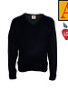 Embroidered Navy Pullover Sweater #6432-1809