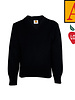 Embroidered Navy Blue Pullover Sweater #6500-1811