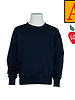 Embroidered Navy Blue Crew Sweatshirt #6254