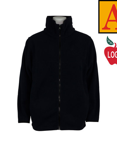 navy blue fleece cardigan