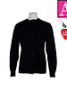 Embroidered Navy Blue Cardigan Sweater #6000-1839