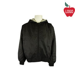 Classroom Black Hooded Nylon Jacket #53402
