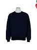 Embroidered Navy Blue Crew-neck Sweatshirt #998