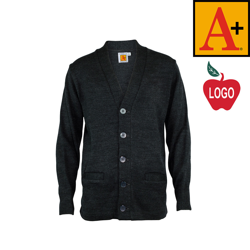 charcoal cardigan