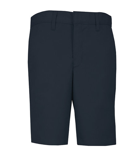 School Apparel Boys Navy Plain Front Stretch Shorts #7897