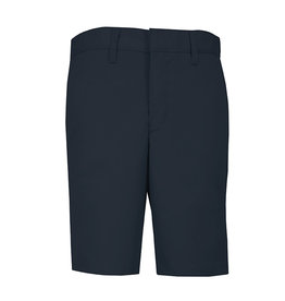 School Apparel Boys Navy Plain Front Stretch Shorts #7897