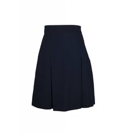 School Apparel Navy Gabardine 4-pleat skirt #1034PSJ