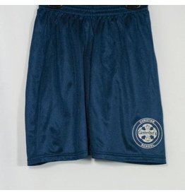 HEAT PRESS Navy Blue Mesh Athletic Shorts #0608
