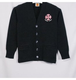 Embroidered Navy Cardigan Sweater #6300-1804