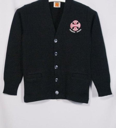 Embroidered Navy Cardigan Sweater #6300-1804