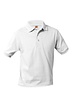 School Apparel White Short Sleeve Jersey Polo #8320-00