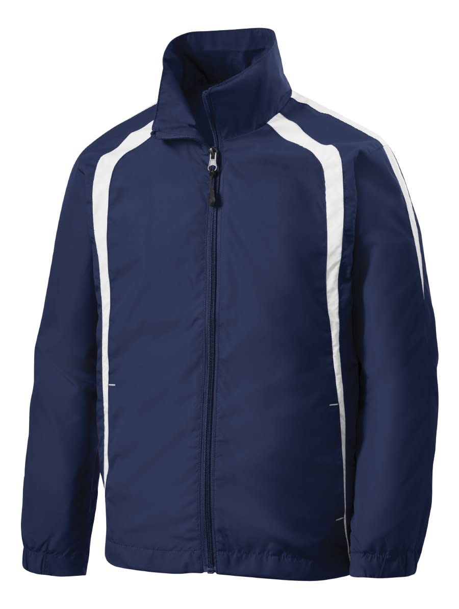 navy warm up jacket
