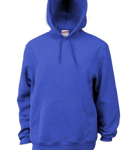 Heat Press Royal Blue Hooded Pullover Sweatshirt #18500-1855
